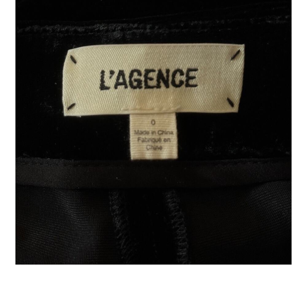 L'Agence pants Rebel Velvet Trouser black size 0 - Picture 7 of 8